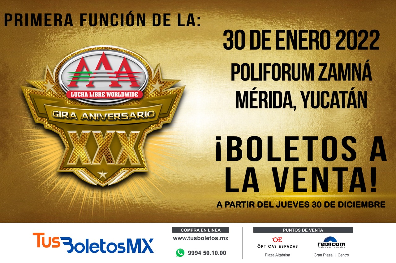 Inicia en Mérida la Gira de 30 Aniversario de la Triple AAA – UNIVERSIWEB